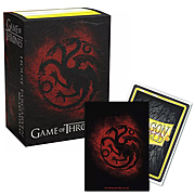 100 Dragon Shield Sleeves - Brushed House Targaryen