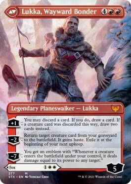 Mila, Crafty Companion // Lukka, Wayward Bonder Card Back