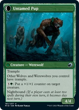 Hound Tamer // Untamed Pup Card Back