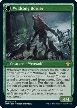 Howlpack Piper // Wildsong Howler Card Back