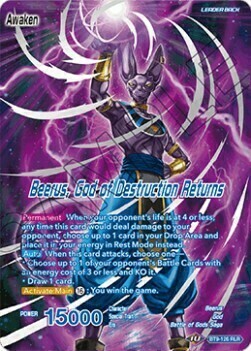 Beerus // Beerus, God of Destruction Returns Card Back