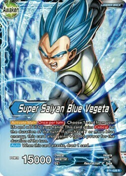 Vegeta // Super Saiyan Blue Vegeta Card Back