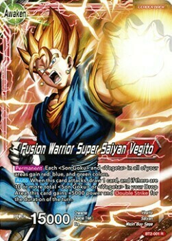 Vegito // Fusion Warrior Super Saiyan Vegito Card Back