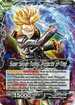 Trunks // Super Saiyan Trunks, Protector of Time Card Back