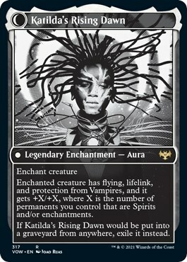 Katilda, Dawnhart Martyr // Katilda's Rising Dawn Card Back