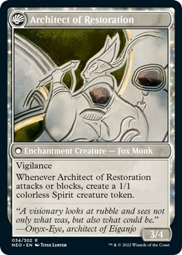 The Restoration of Eiganjo // Architect of Restoration Card Back