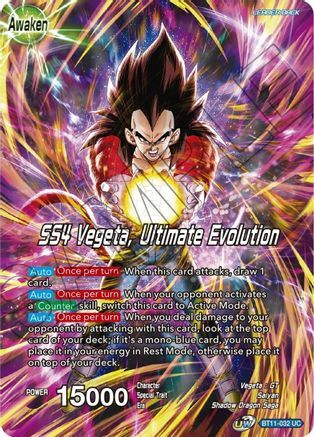 Vegeta // SS4 Vegeta, Ultimate Evolution Card Back