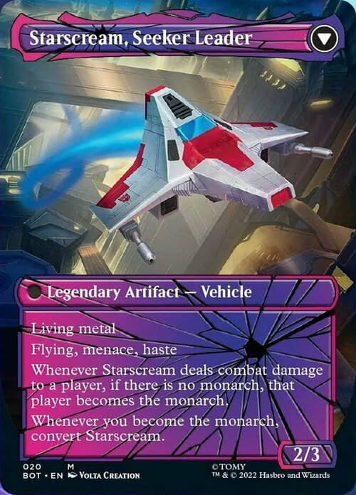 Starscream, Power Hungry // Starscream, Seeker Leader Card Back