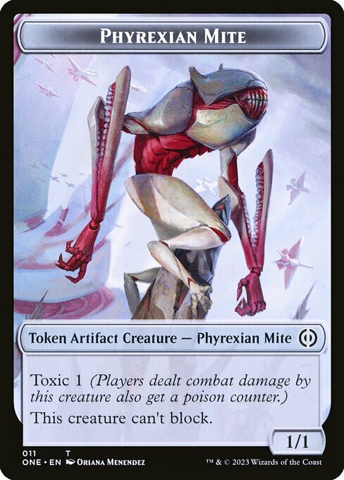 Phyrexian Goblin // Phyrexian Mite Parte Posterior