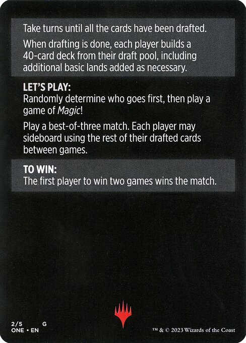 Magic Minigame: Winchester Draft Card Back