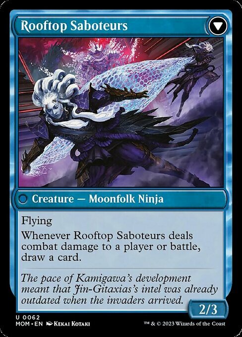 Invasion of Kamigawa // Rooftop Saboteurs Card Back