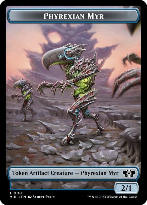 Teferi's Talent Emblem // Phyrexian Myr Card Back