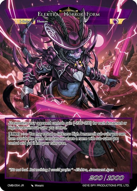 Armament Upgrade // Elektra: Horror Form Card Back