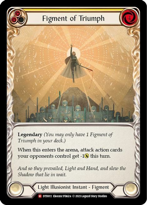 Figment of Triumph // Victoria, Archangel of Triumph Card Back