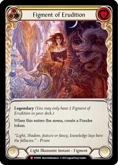 Figment of Erudition // Suraya, Archangel of Erudition Card Back