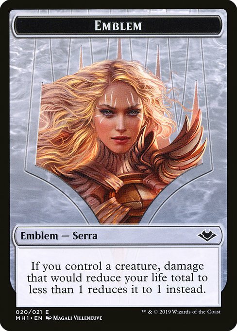 Illusion // Serra the Benevolent Emblem Parte Posterior