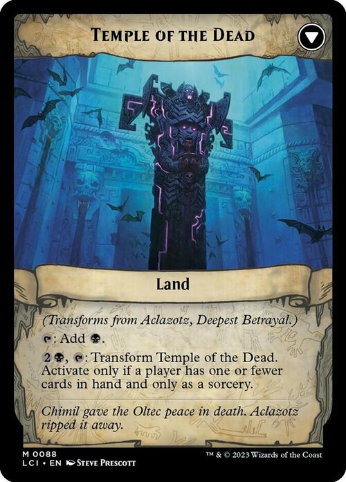 Aclazotz, Deepest Betrayal // Temple of the Dead Card Back