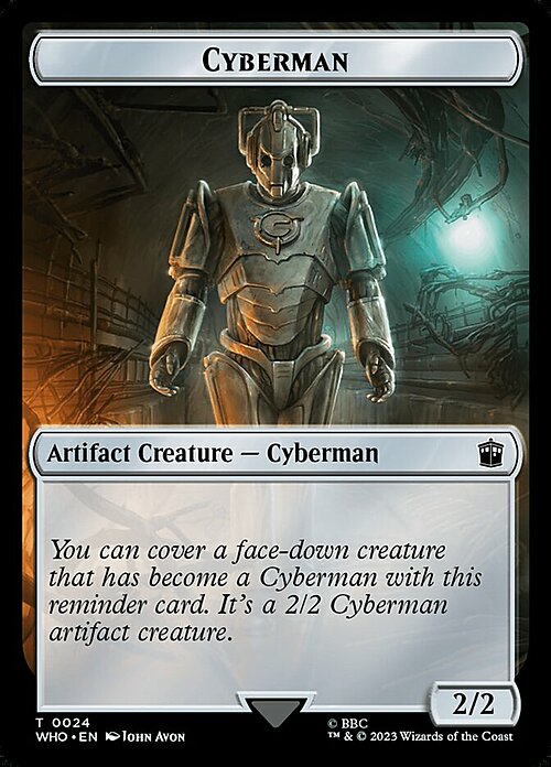 Alien Rhino // Cyberman Card Back