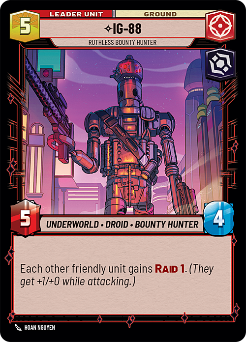 IG-88 - Ruthless Bounty Hunter Card Back