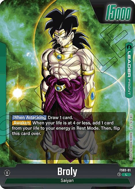 Broly Card Back