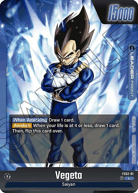 Vegeta Card Back