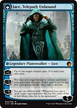 Jace, Prodigio di Vryn // Jace, Telepate Libero da Vincoli Card Back