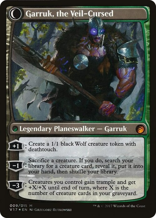 Garruk Spietato // Garruk Maledetto dal Velo Card Back