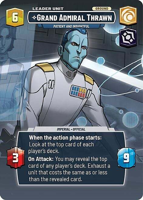 Grand Admiral Thrawn - Patient and Insightful Card Back