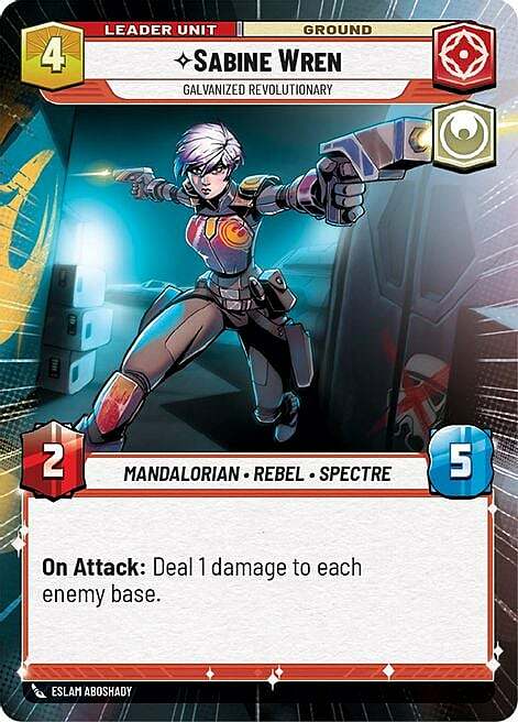 Sabine Wren - Galvanized Revolutionary Card Back