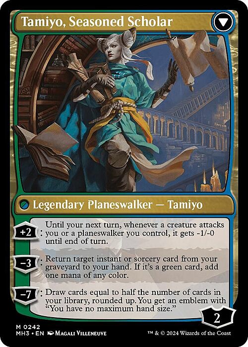 Tamiyo, Inquisitive Student // Tamiyo, Seasoned Scholar Card Back