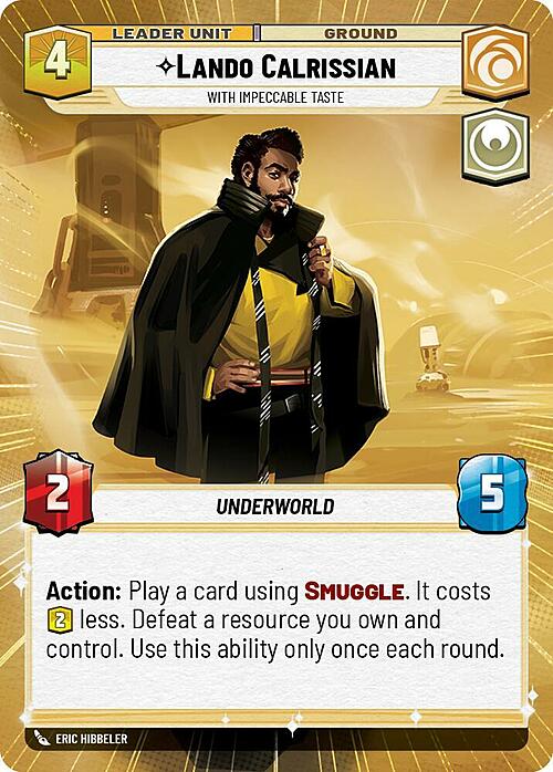 Lando Calrissian - With Impeccable Taste Card Back