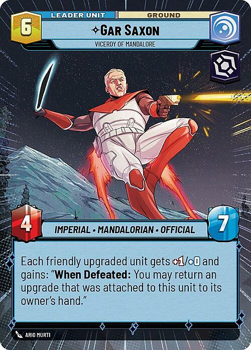 Gar Saxon - Viceroy of Mandalore Card Back