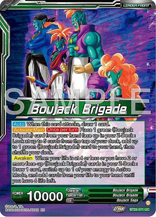 Boujack, Crashing the Tournament // Boujack Brigade Card Back