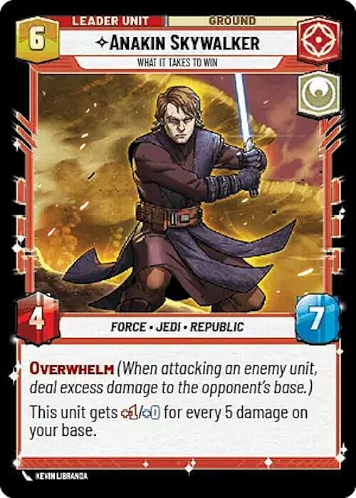 Anakin Skywalker - What it Takes to Win Card Back