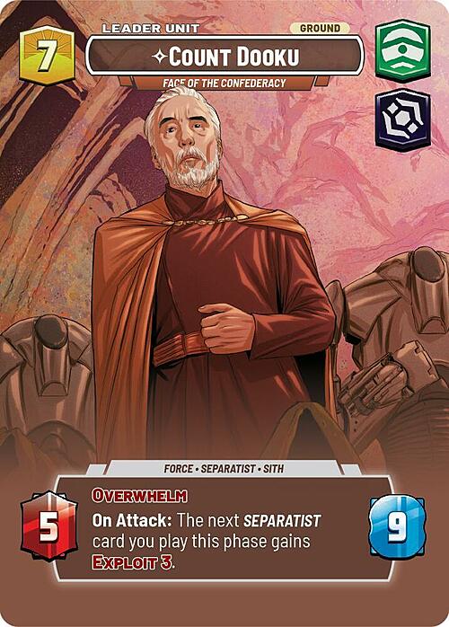 Conde Dooku, El rostro público de la Confederación Parte Posterior