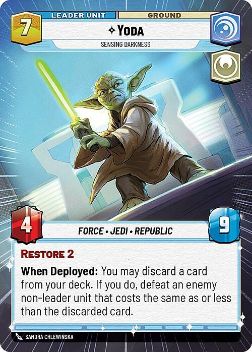 Yoda - Sensing Darkness Card Back