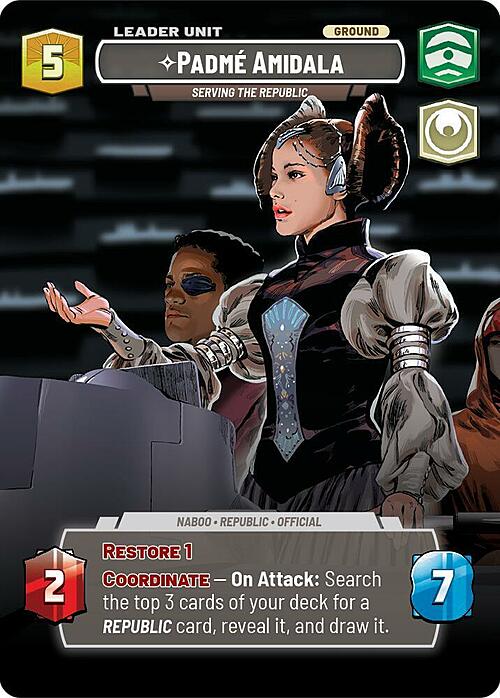 Padmé Amidala, Al Servizio Della Repubblica Card Back