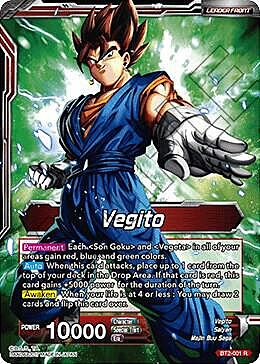 Vegito // Fusion Warrior Super Saiyan Vegito Card Back