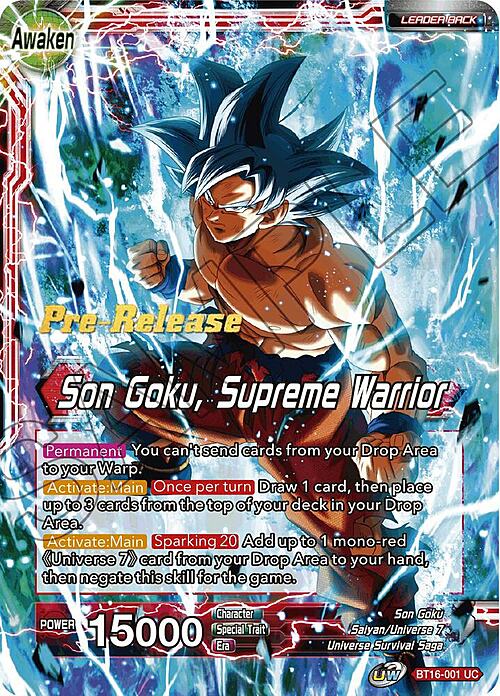 Son Goku // Son Goku, Supreme Warrior Card Back