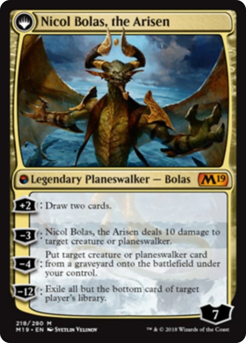 Nicol Bolas, the Ravager // Nicol Bolas, the Arisen Card Back