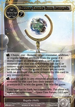 Attoractia, Dimension of the Seven Kings // Illusory Demonic Globe, Attoractia Card Back