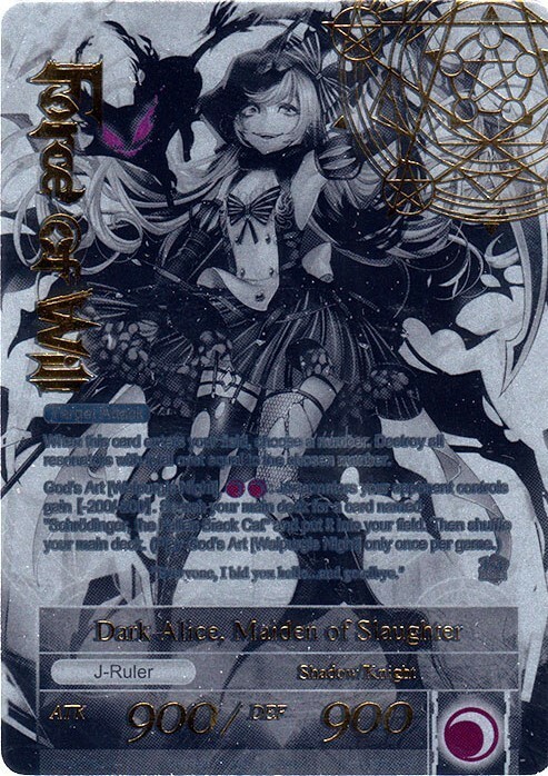 Girl in Twilight Garb // Dark Alice, Maiden of Slaughter Card Back