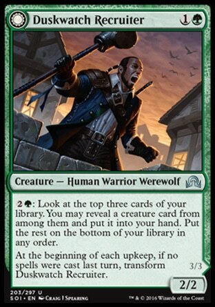 Duskwatch Recruiter // Krallenhorde Howler Card Back