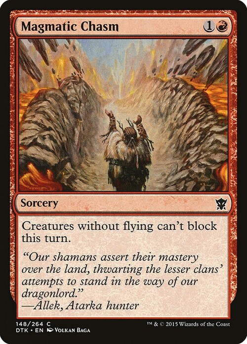 Magmatic Chasm Card Front