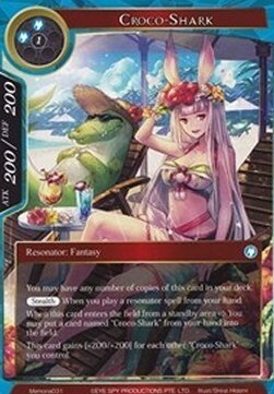 Croco-Shark Card Front