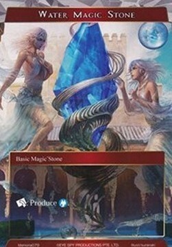 Water Magic Stone Card Front