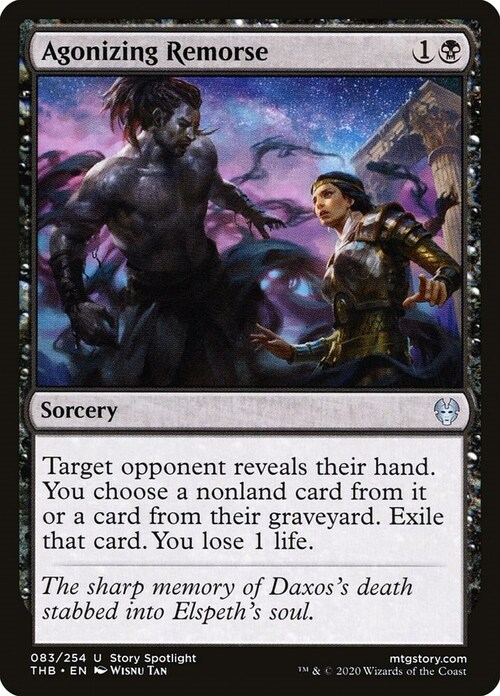 Agonizing Remorse Card Front