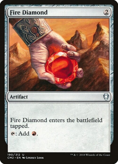 Fire Diamond Card Front