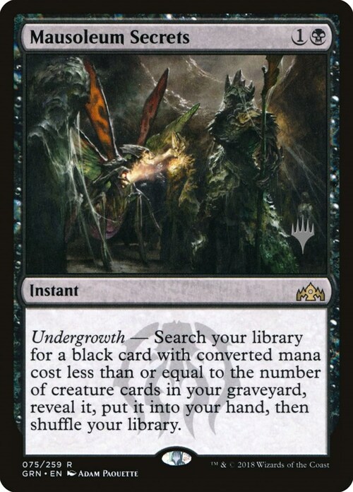 Mausoleum Secrets Card Front