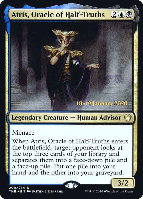 Atris, Oracle of Half-Truths Card Front